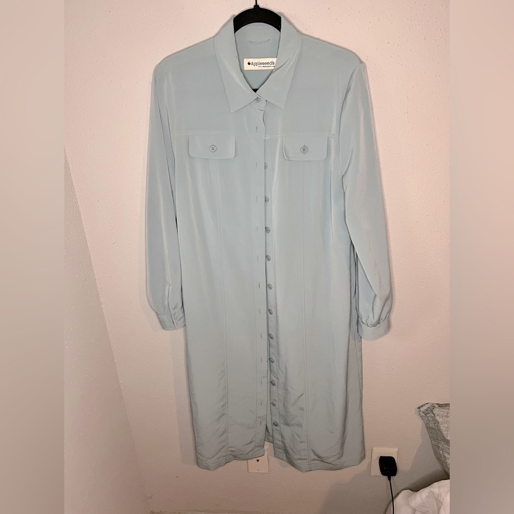 Appleseed’s - button down shirt dress - size L